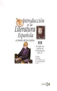 INTRODUCCION A LA LITERATURA ESPAÑOLA III | 9788470901126 | BARROSO, ASUNCION ... [ET AL.] | Galatea Llibres | Librería online de Reus, Tarragona | Comprar libros en catalán y castellano online