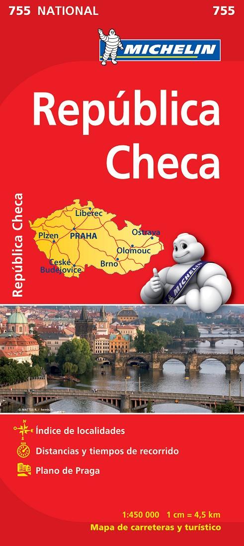 REPUBLICA CHECA MAPA 1: 450 000 | 9782067172975 | Galatea Llibres | Llibreria online de Reus, Tarragona | Comprar llibres en català i castellà online