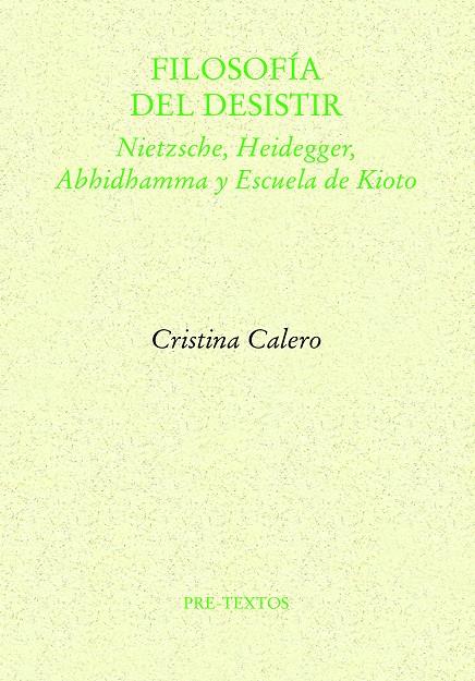 FILOSOFÍA DEL DESISTIR | 9788419633491 | CALERO, CRISTINA | Galatea Llibres | Librería online de Reus, Tarragona | Comprar libros en catalán y castellano online