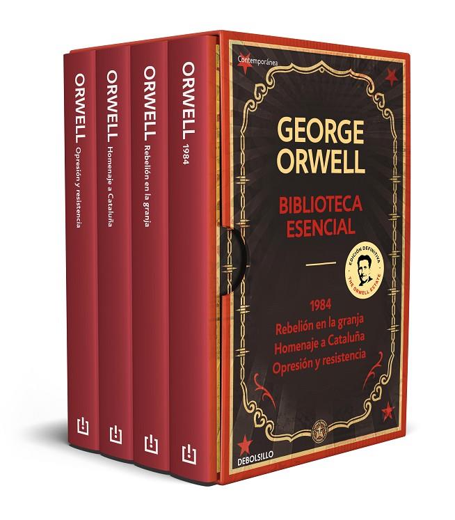 BIBLIOTECA ESENCIAL GEORGE ORWELL (1984 | REBELIÓN EN LA GRANJA | HOMENAJE A CAT | 9788466357777 | ORWELL, GEORGE | Galatea Llibres | Llibreria online de Reus, Tarragona | Comprar llibres en català i castellà online