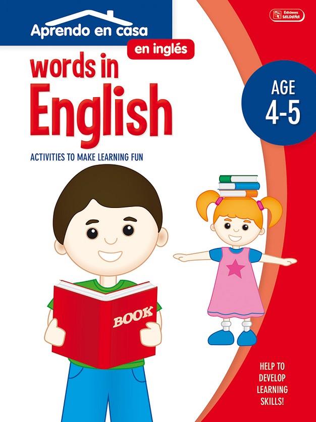 APRENDO EN CASA INGLÉS (4-5 AÑOS) WORDS IN ENGLISH | 9788499399140 | Galatea Llibres | Librería online de Reus, Tarragona | Comprar libros en catalán y castellano online
