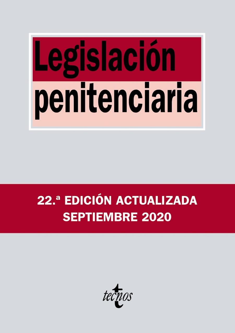 LEGISLACIÓN PENITENCIARIA | 9788430980215 | Galatea Llibres | Librería online de Reus, Tarragona | Comprar libros en catalán y castellano online