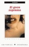 GOCE SUPREMO, EL | 9788433923899 | SARAH | Galatea Llibres | Llibreria online de Reus, Tarragona | Comprar llibres en català i castellà online