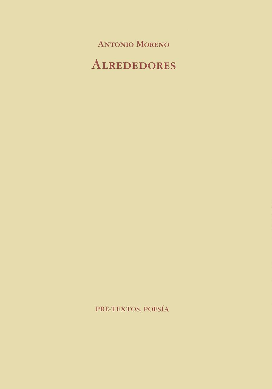 ALREDEDORES | 9788481910421 | MORENO, ANTONIO | Galatea Llibres | Librería online de Reus, Tarragona | Comprar libros en catalán y castellano online