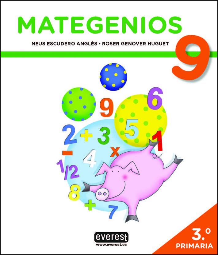 MATEGENIOS 9 | 9788428343800 | ESCUDERO ANGLÈS, NEUS/GENOVER HUGUET, ROSER | Galatea Llibres | Llibreria online de Reus, Tarragona | Comprar llibres en català i castellà online