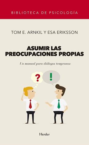 ASUMIR LAS PREOCUPACIONES PROPIAS | 9788425445705 | ARNKIL, TOM ERIK/ERIKSSON, ESA | Galatea Llibres | Llibreria online de Reus, Tarragona | Comprar llibres en català i castellà online