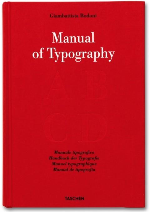 MANUAL OF TYPOGRAPHY | 9783836525770 | BODONI, GIAMBATTISTA | Galatea Llibres | Librería online de Reus, Tarragona | Comprar libros en catalán y castellano online