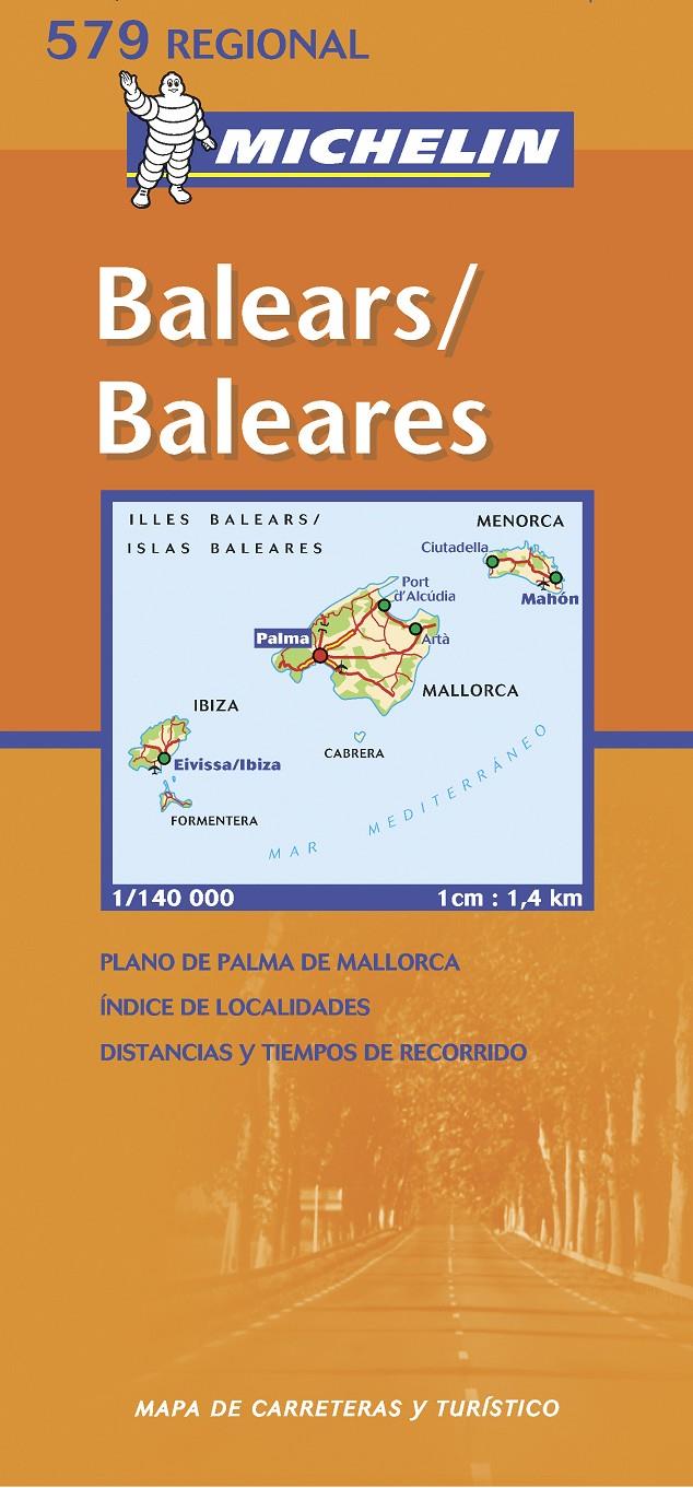 BALEARES MAPA REGIONAL 1:140 000 MICHELIN | 9782067100985 | VARIOS AUTORES | Galatea Llibres | Librería online de Reus, Tarragona | Comprar libros en catalán y castellano online