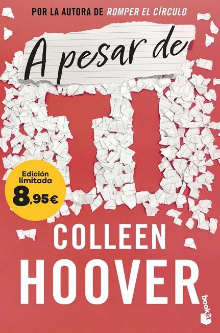 A PESAR DE TI | 9788408297659 | HOOVER, COLLEEN | Galatea Llibres | Librería online de Reus, Tarragona | Comprar libros en catalán y castellano online