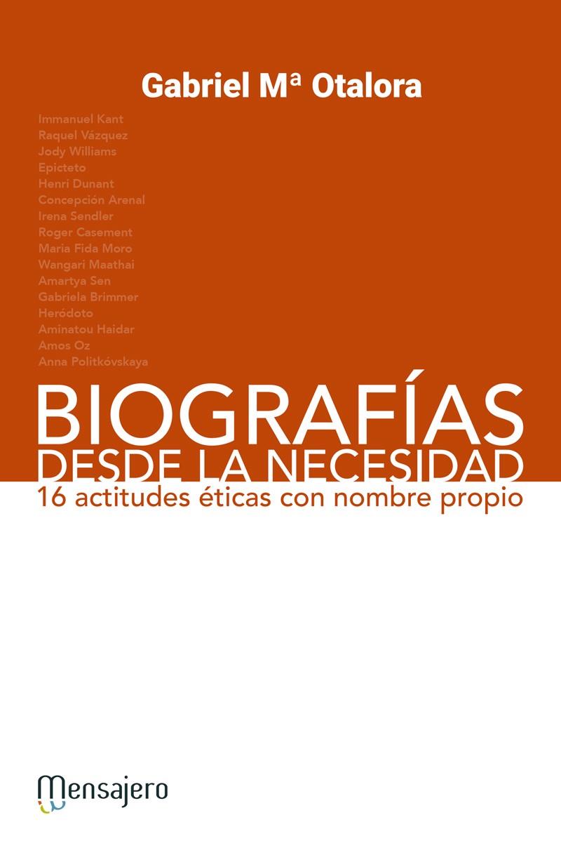 BIOGRAFÍAS DESDE LA NECESIDAD | 9788427138681 | OTALORA, GABRIEL Mª | Galatea Llibres | Llibreria online de Reus, Tarragona | Comprar llibres en català i castellà online