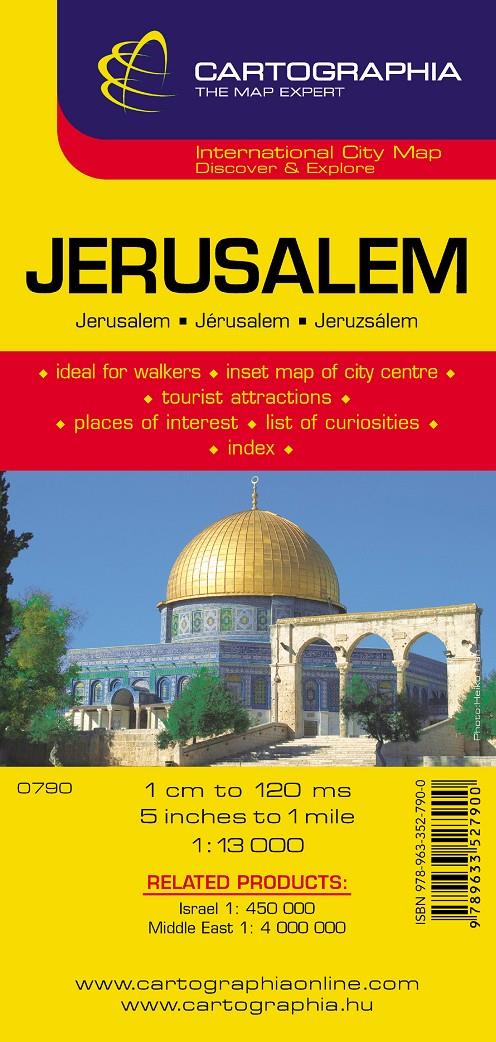 JERUSALEM PLANO CARTOGRAPHICA | 9789633527900 | Galatea Llibres | Llibreria online de Reus, Tarragona | Comprar llibres en català i castellà online