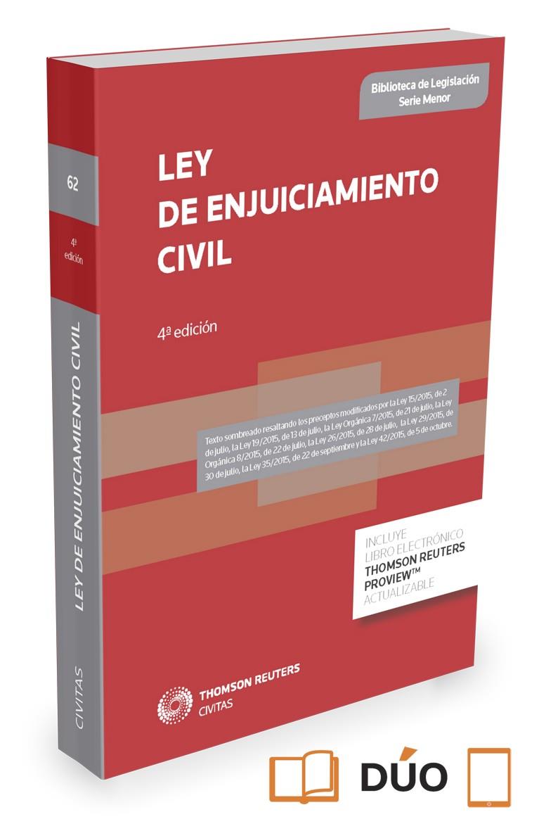 LEY DE ENJUICIAMIENTO CIVIL (ED.2015) | 9788447051076 | CIVITAS, DEPARTAMENTO DE REDACCIóN | Galatea Llibres | Librería online de Reus, Tarragona | Comprar libros en catalán y castellano online