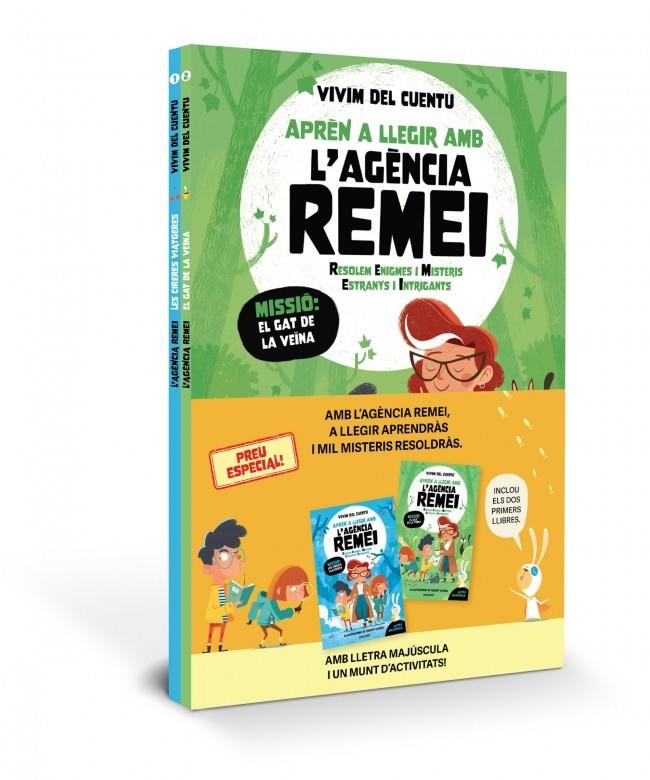 AGÈNCIA REMEI: PACK AMB ELS LLIBRES 1 I 2 (APRÈN A LLEGIR AMB L'AGÈNCIA REMEI) | 9788427252608 | VIVIM DEL CUENTU | Galatea Llibres | Librería online de Reus, Tarragona | Comprar libros en catalán y castellano online