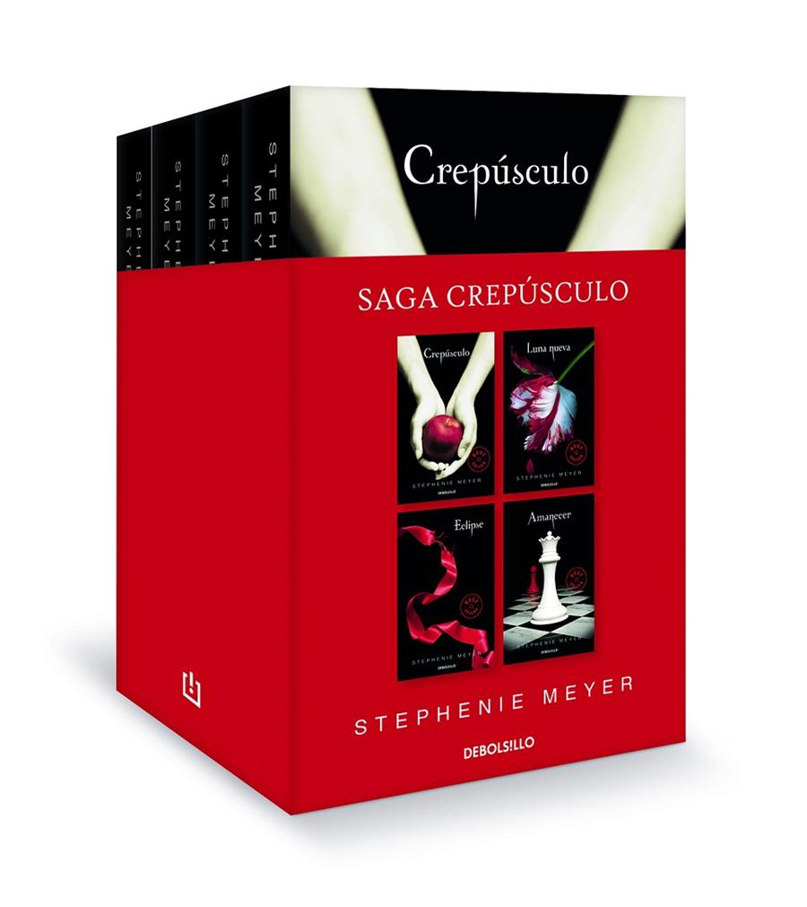 SAGA CREPÚSCULO (EDICIÓN PACK CON: CREPÚSCULO | LUNA NUEVA | ECLIPSE | AMANECER) | 9788466356947 | MEYER, STEPHENIE | Galatea Llibres | Librería online de Reus, Tarragona | Comprar libros en catalán y castellano online