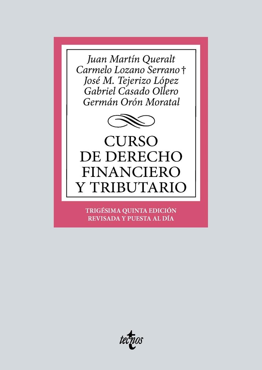 CURSO DE DERECHO FINANCIERO Y TRIBUTARIO 35ED | 9788430990504 | AA.VV | Galatea Llibres | Llibreria online de Reus, Tarragona | Comprar llibres en català i castellà online
