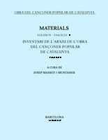 INVENTARI DE L'ARXIU DE L'OBRA DEL CANÇONER POPULA | 9788478265695 | MASSOT I MUNTANER, JOSEP | Galatea Llibres | Librería online de Reus, Tarragona | Comprar libros en catalán y castellano online