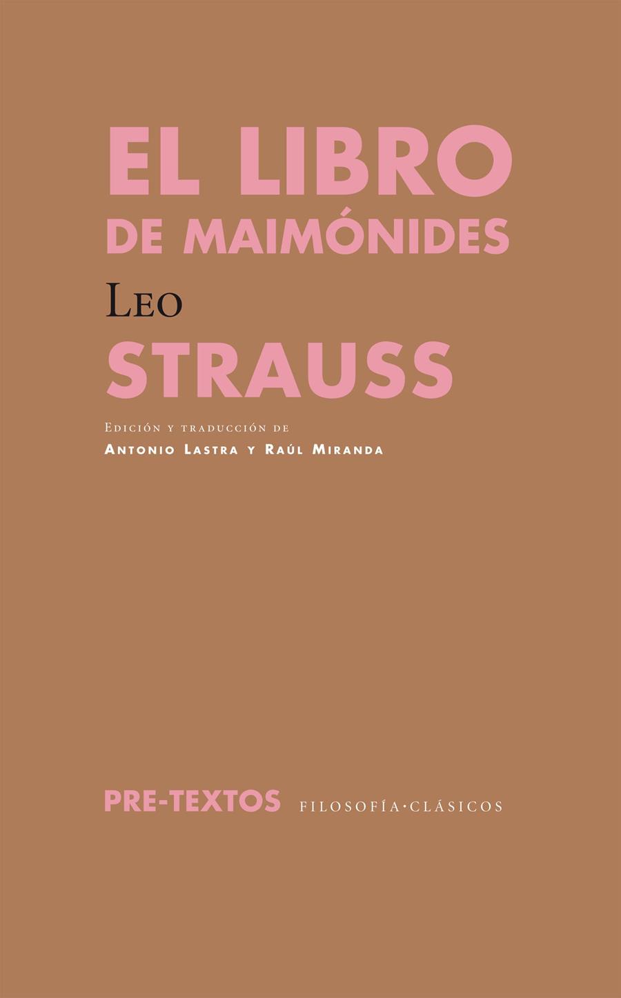 EL LIBRO DE MAIMÓNIDES | 9788415297956 | STRAUSS, LEO | Galatea Llibres | Librería online de Reus, Tarragona | Comprar libros en catalán y castellano online