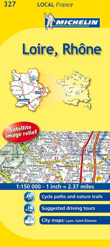 LOIRE, RHÔNE MAPA 327 MICHELIN 1:150 000 | 9782067133815 | Galatea Llibres | Librería online de Reus, Tarragona | Comprar libros en catalán y castellano online