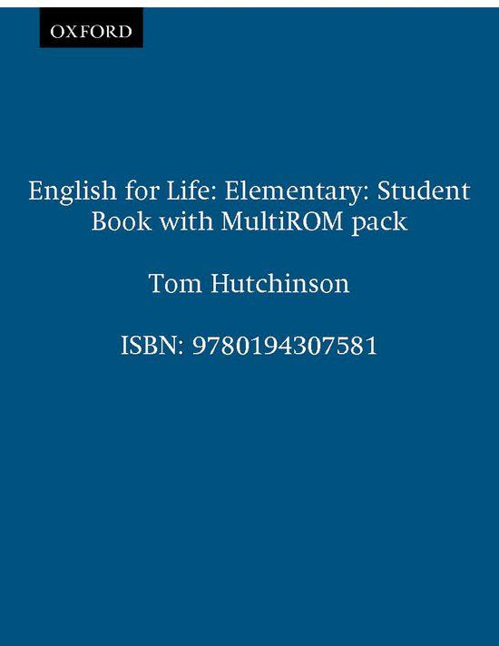 ENGLISH FOR LIFE ELEMENTARY. STUDENT'S BOOK | 9780194307581 | Galatea Llibres | Librería online de Reus, Tarragona | Comprar libros en catalán y castellano online