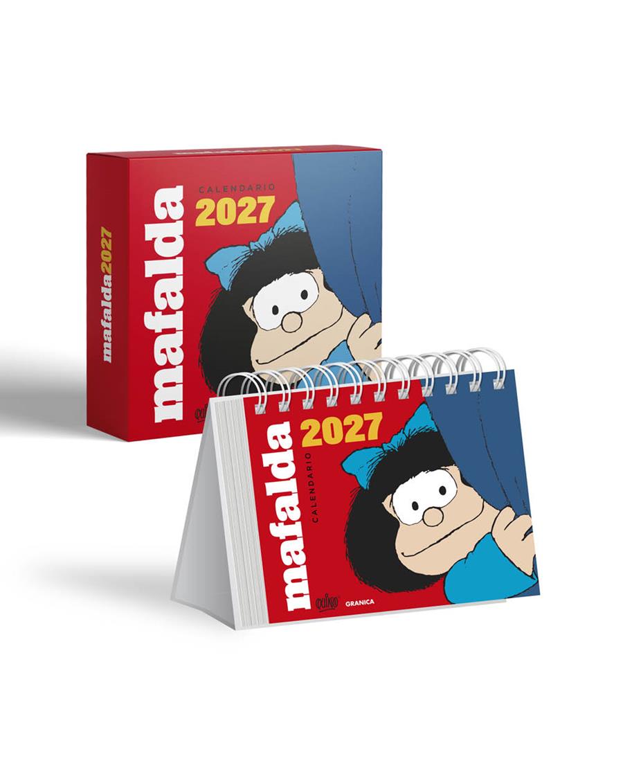 MAFALDA 2027 CALENDARIO DE ESCRITORIO ROJO CON CAJA | 9786316693921 | QUINO | Galatea Llibres | Librería online de Reus, Tarragona | Comprar libros en catalán y castellano online