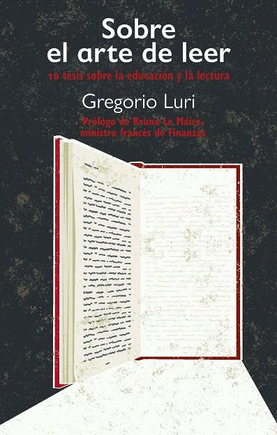 SOBRE EL ARTE DE LEER | 9788419271792 | LURI, GREGORIO | Galatea Llibres | Llibreria online de Reus, Tarragona | Comprar llibres en català i castellà online