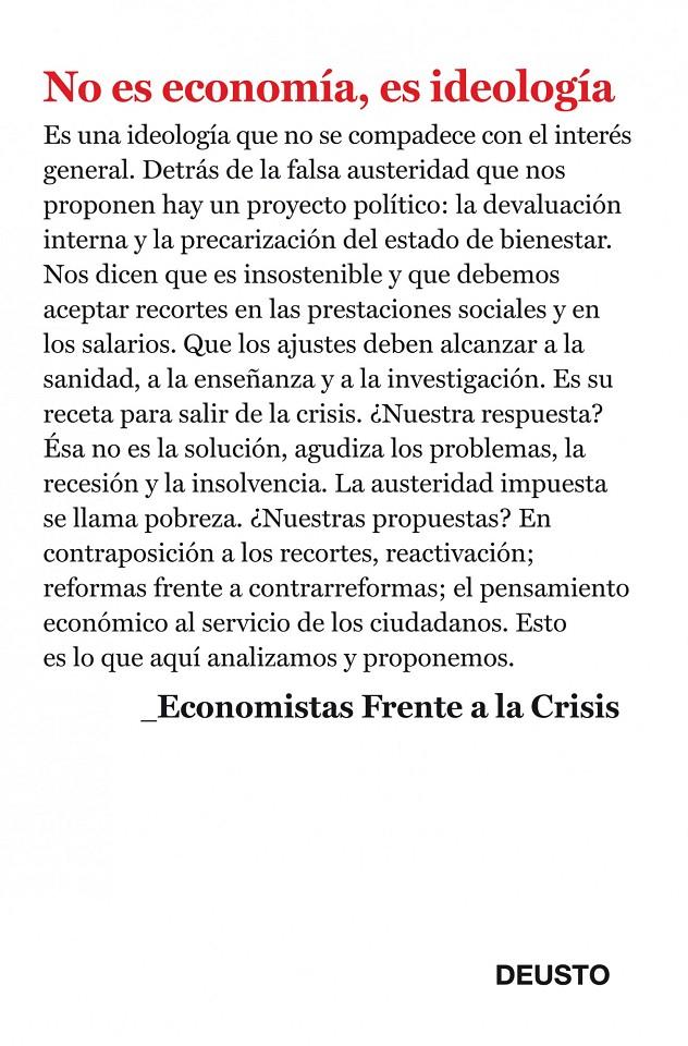 NO ES ECONOMÍA, ES IDEOLOGÍA | 9788423412952 | VV.AA | Galatea Llibres | Librería online de Reus, Tarragona | Comprar libros en catalán y castellano online