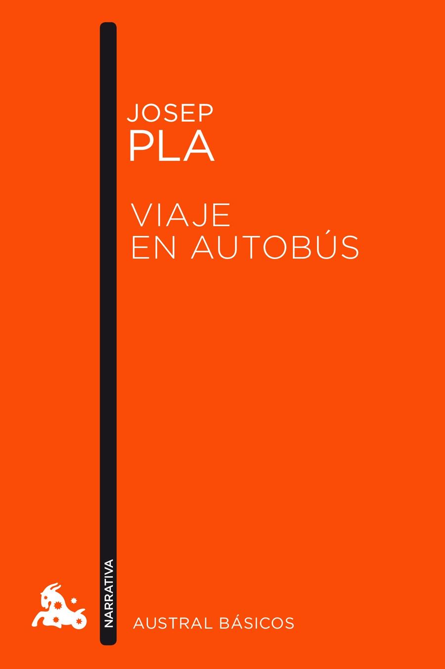 VIAJE EN AUTOBÚS | 9788423349036 | PLA, JOSEP | Galatea Llibres | Librería online de Reus, Tarragona | Comprar libros en catalán y castellano online