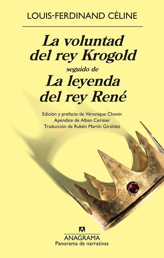 LA VOLUNTAD DEL REY KROGOLD SEGUIDO DE LA LEYENDA DEL REY RENÉ | 9788433950888 | CÉLINE, LOUIS-FERDINAND | Galatea Llibres | Llibreria online de Reus, Tarragona | Comprar llibres en català i castellà online
