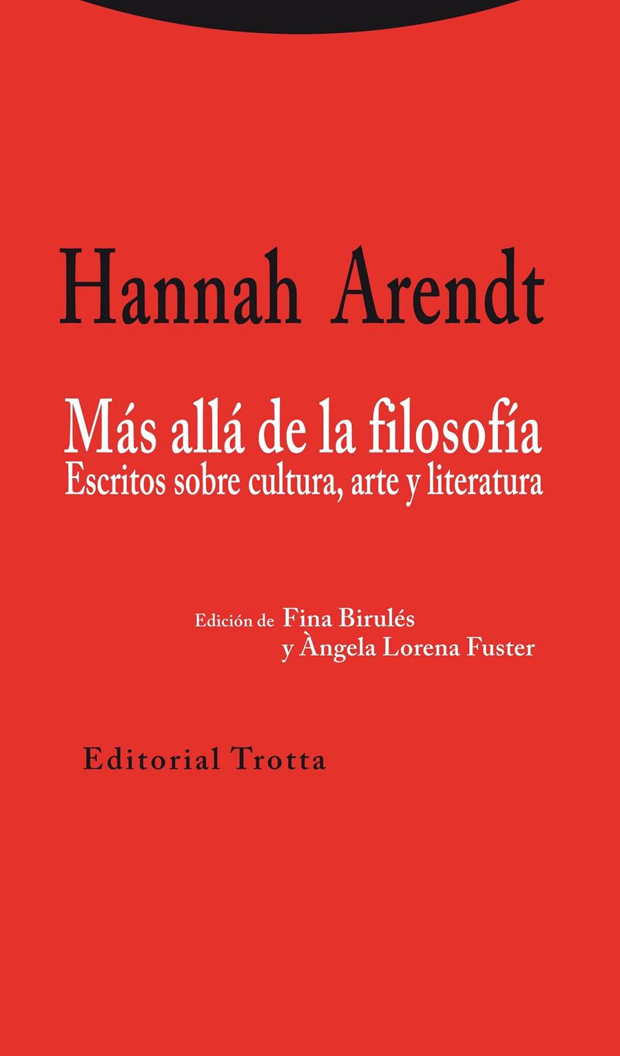MÁS ALLÁ DE LA FILOSOFÍA | 9788498795318 | ARENDT, HANNAH | Galatea Llibres | Llibreria online de Reus, Tarragona | Comprar llibres en català i castellà online