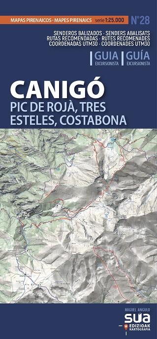 CANIGO MAPA 1:25.000 | 9788482168449 | ANGULO, MIGUEL | Galatea Llibres | Librería online de Reus, Tarragona | Comprar libros en catalán y castellano online