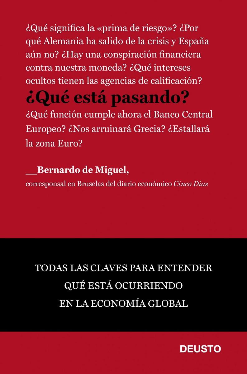 QUÉ ESTÁ PASANDO? | 9788423428557 | DE MIGUEL, BERNARDO | Galatea Llibres | Librería online de Reus, Tarragona | Comprar libros en catalán y castellano online