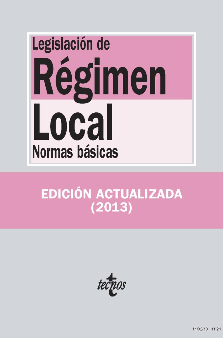 LEGISLACIÓN DE RÉGIMEN LOCAL | 9788430957811 | Galatea Llibres | Librería online de Reus, Tarragona | Comprar libros en catalán y castellano online