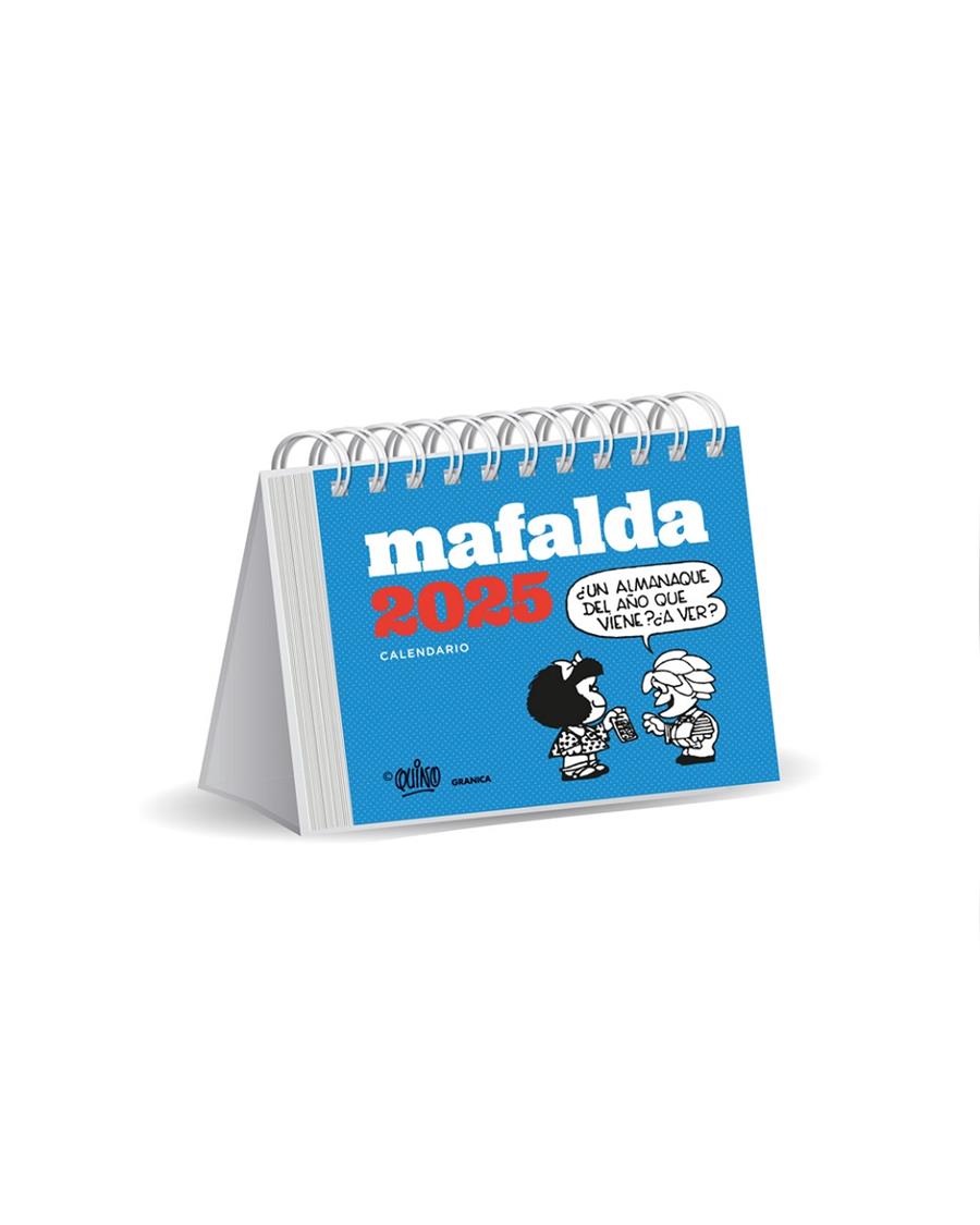 CALENDARIO ANILLAS MAFALDA 2025 AZUL | 9786316544384 | QUINO | Galatea Llibres | Llibreria online de Reus, Tarragona | Comprar llibres en català i castellà online