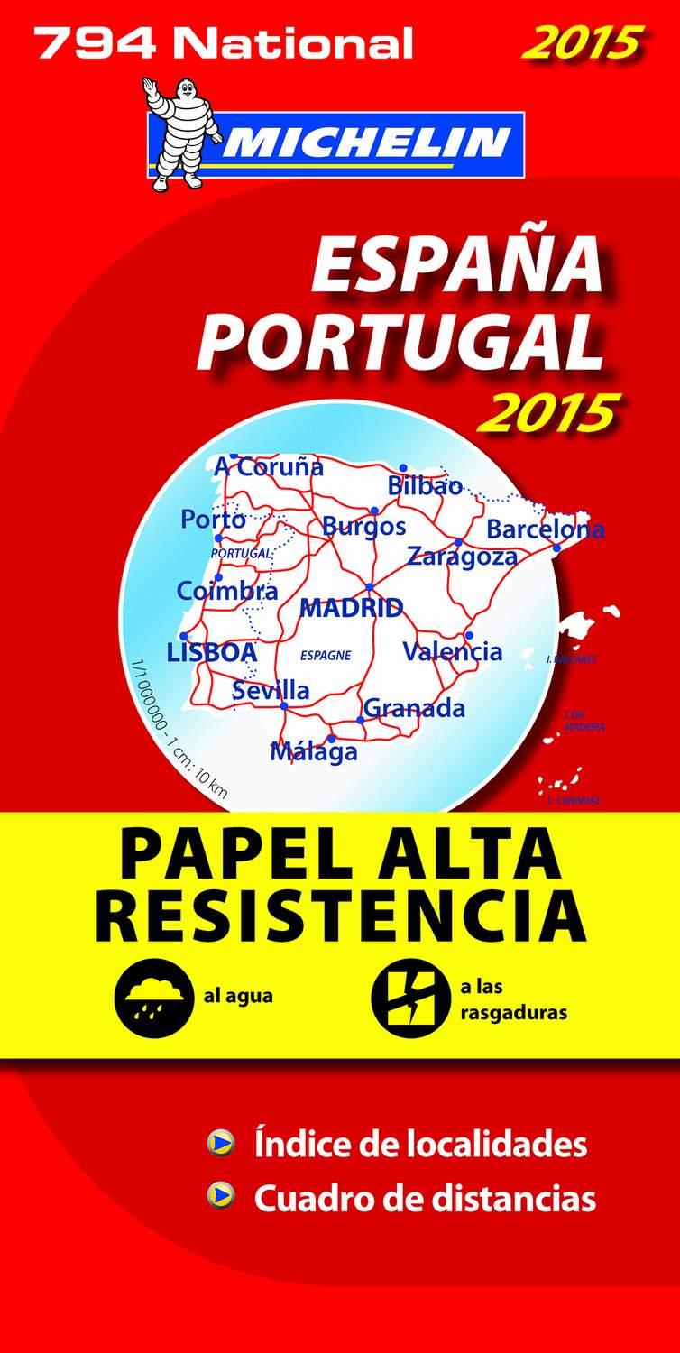 MAPA ESPAÑA-PORTUGAL 2015 (NATIONAL Nº794) ALTA RESISTENCIA | 9782067199798 | Galatea Llibres | Librería online de Reus, Tarragona | Comprar libros en catalán y castellano online