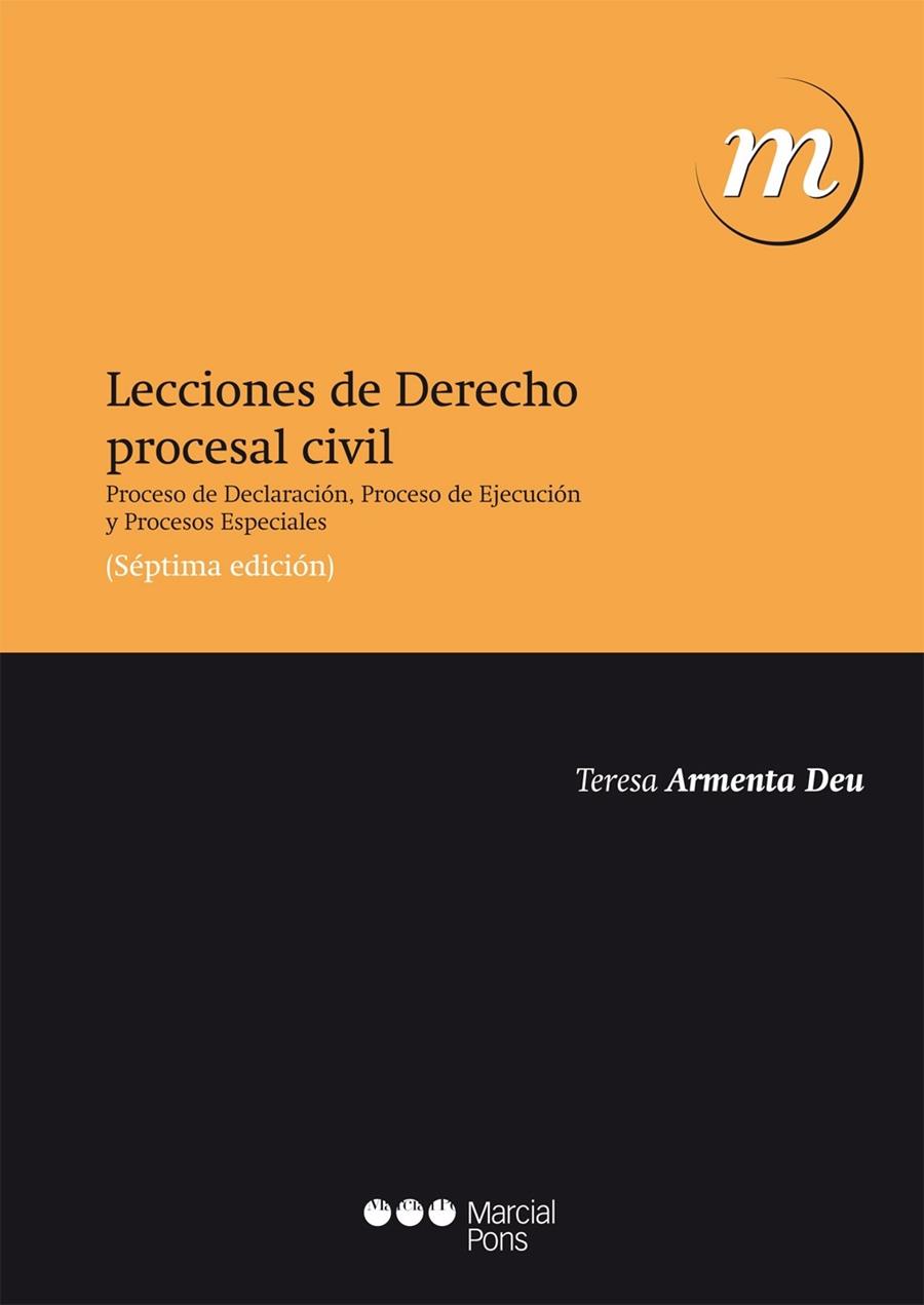 LECCIONES DE DERECHO PROCESAL CIVIL | 9788415948025 | ARMENTA, MªTERESA | Galatea Llibres | Librería online de Reus, Tarragona | Comprar libros en catalán y castellano online