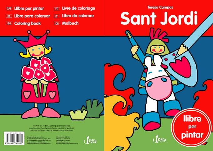 SANT JORDI. LLIBRE PER PINTAR | 9788491360308 | CAMPOS GARCIA, TERESA | Galatea Llibres | Librería online de Reus, Tarragona | Comprar libros en catalán y castellano online