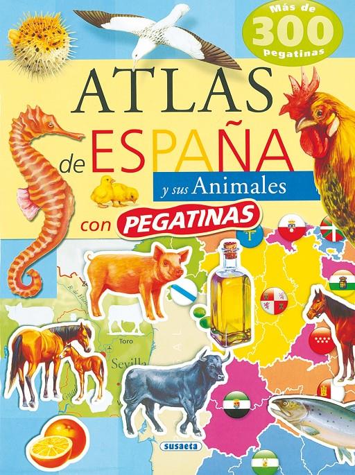 ATLAS DE ESPAÑA Y SUS ANIMALES CON PEGATINAS | 9788430559909 | VARIOS AUTORES | Galatea Llibres | Librería online de Reus, Tarragona | Comprar libros en catalán y castellano online