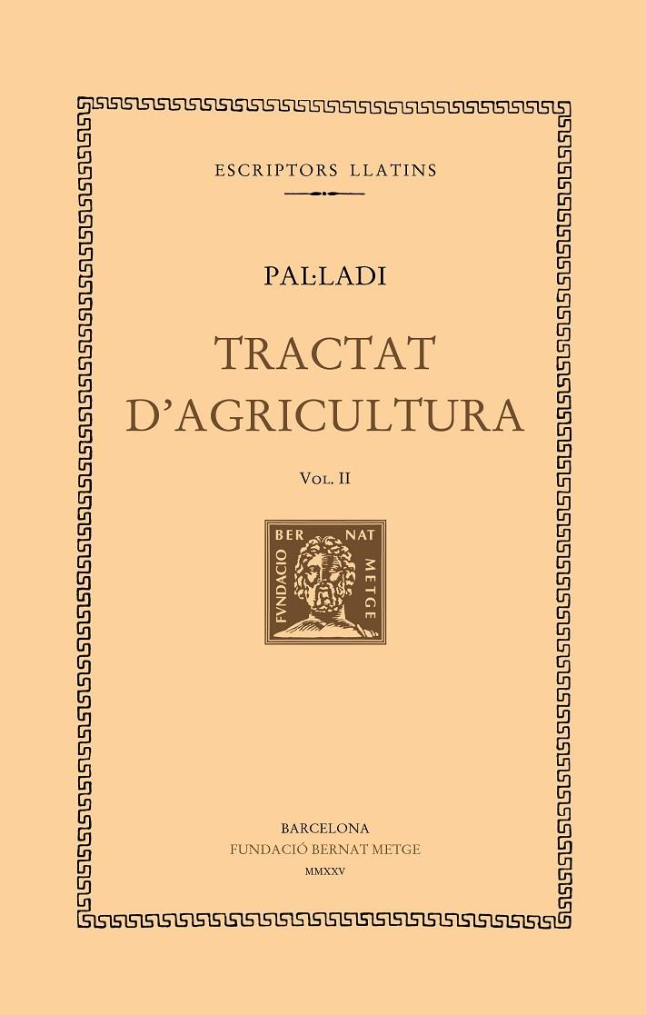 TRACTAT D'AGRICULTURA 2 | 9788498594652 | PAL·LADI | Galatea Llibres | Llibreria online de Reus, Tarragona | Comprar llibres en català i castellà online