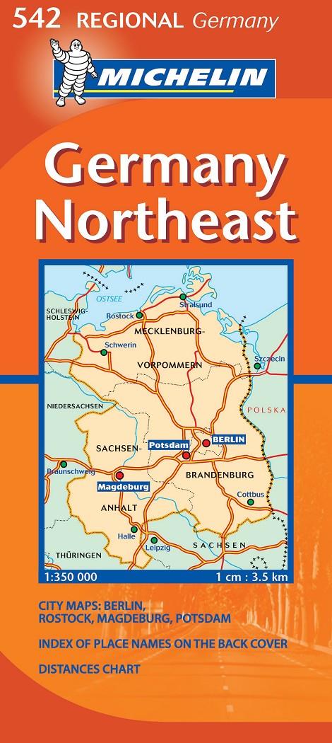GERMANY NORTHEAST MAPA REGIONAL 1:300 000 | 9782067134010 | Galatea Llibres | Librería online de Reus, Tarragona | Comprar libros en catalán y castellano online
