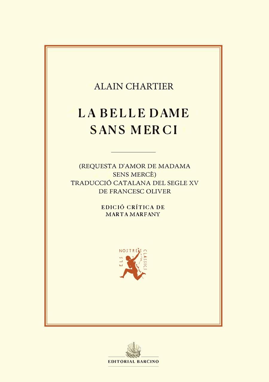 LA BELLE DAME SANS MERCI | 9788416726295 | CHARTER, ALAIN | Galatea Llibres | Librería online de Reus, Tarragona | Comprar libros en catalán y castellano online