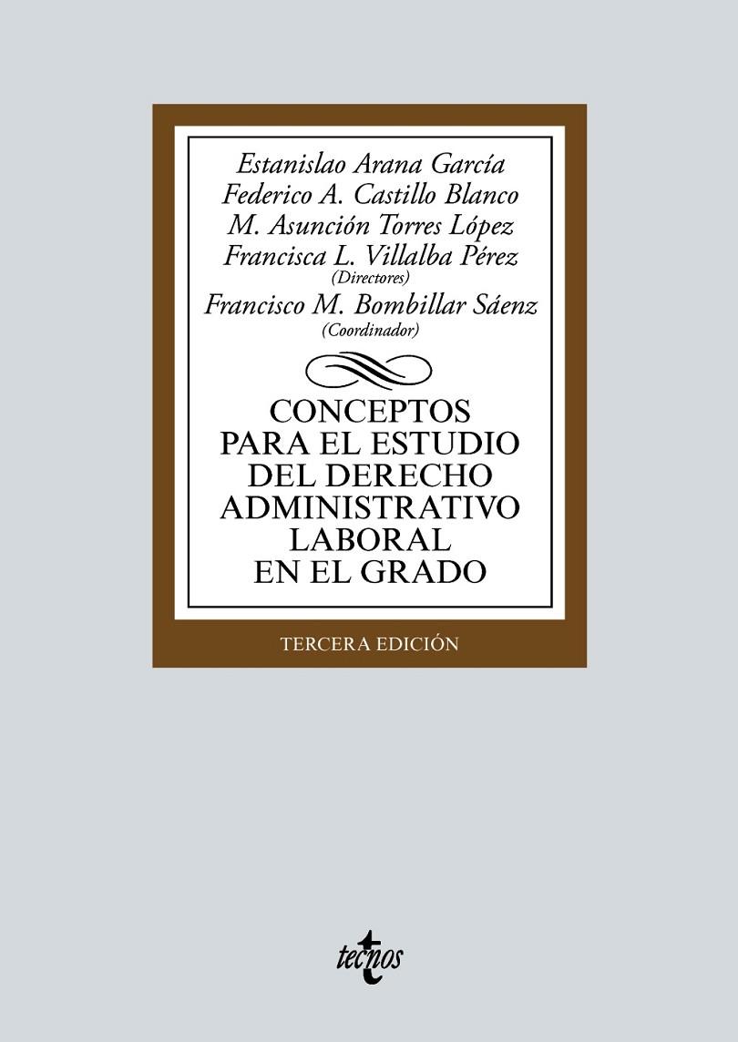 CONCEPTOS PARA EL ESTUDIO DEL DERECHO ADMINISTRATIVO LABORAL EN EL GRADO | 9788430982257 | ARANA GARCÍA, ESTANISLAO/CASTILLO BLANCO, FEDERICO A./TORRES LÓPEZ, MARÍA ASUNCIÓN/VILLALBA PÉREZ, F | Galatea Llibres | Librería online de Reus, Tarragona | Comprar libros en catalán y castellano online