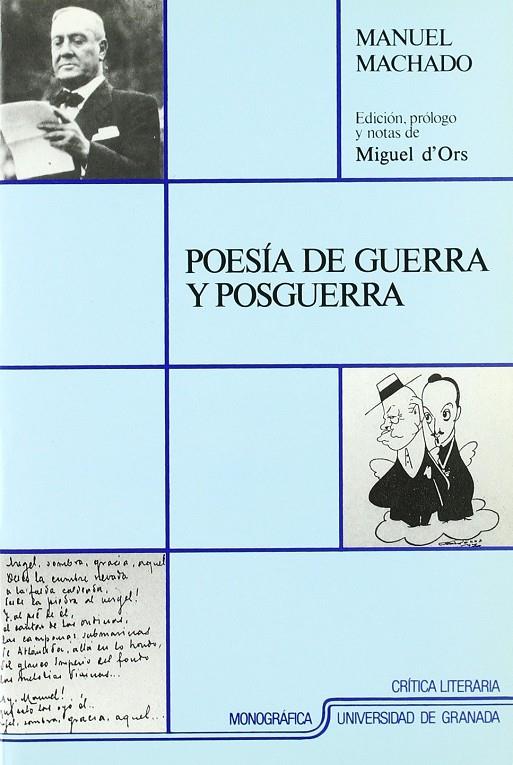 POESIA DE GUERRA Y POSGUERRA | 9788433816801 | ORS, MIGUEL D' | Galatea Llibres | Llibreria online de Reus, Tarragona | Comprar llibres en català i castellà online