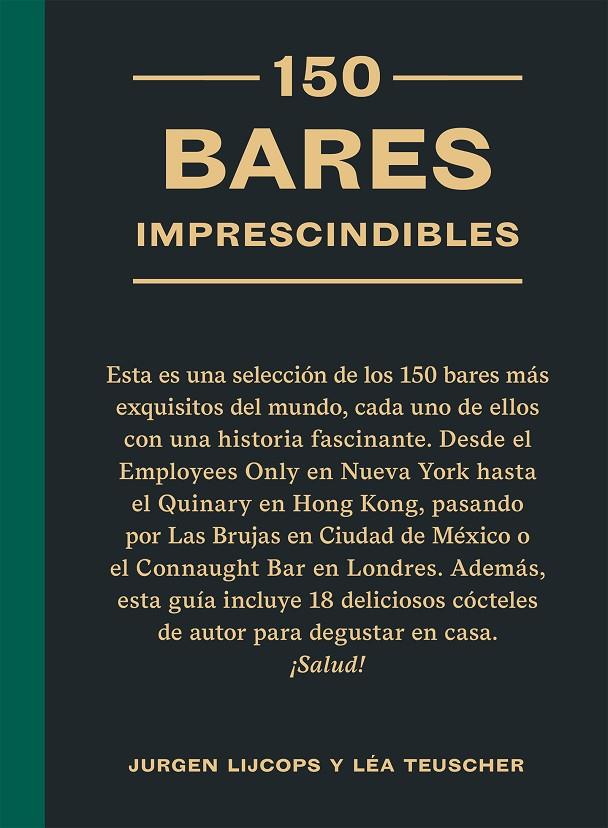 150 BARES IMPRESCINDIBLES | 9788419043450 | LIJCOPS, JURGEN | Galatea Llibres | Llibreria online de Reus, Tarragona | Comprar llibres en català i castellà online