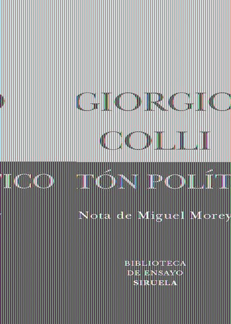 PLATON POLITICO | 9788498412253 | COLLI, GIORGIO | Galatea Llibres | Librería online de Reus, Tarragona | Comprar libros en catalán y castellano online