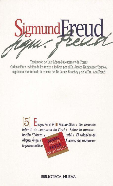 SIGMUND FREUD 5. ENSAYOS 46-84 | 9788470304965 | FREUD, SIGMUND | Galatea Llibres | Librería online de Reus, Tarragona | Comprar libros en catalán y castellano online