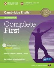COMPLETE FIRST CERTIFICATE FOR SPANISH SPEAKERS WORKBOOK WITH AUDIO CD 2ND EDITION | 9788483238172 | Galatea Llibres | Llibreria online de Reus, Tarragona | Comprar llibres en català i castellà online