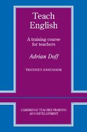 TEACH ENGLISH.A TRAINING COURSE FOR TEACHER`S | 9780521348645 | Galatea Llibres | Librería online de Reus, Tarragona | Comprar libros en catalán y castellano online