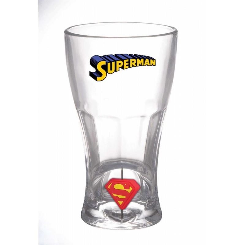 SUPERMAN VASO CRISTAL REFRESCO LOGO | 8436546890454 | Galatea Llibres | Librería online de Reus, Tarragona | Comprar libros en catalán y castellano online