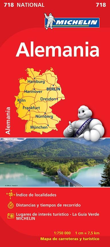 ALEMANIA MAPA 1:750.000 MICHELIN | 9782067170865 | Galatea Llibres | Llibreria online de Reus, Tarragona | Comprar llibres en català i castellà online