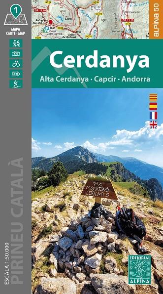 CERDANYA ALTA CERDANYA, CAPCIR, ANDORRA MAPA ALPINA | 9788470111914 | Galatea Llibres | Llibreria online de Reus, Tarragona | Comprar llibres en català i castellà online